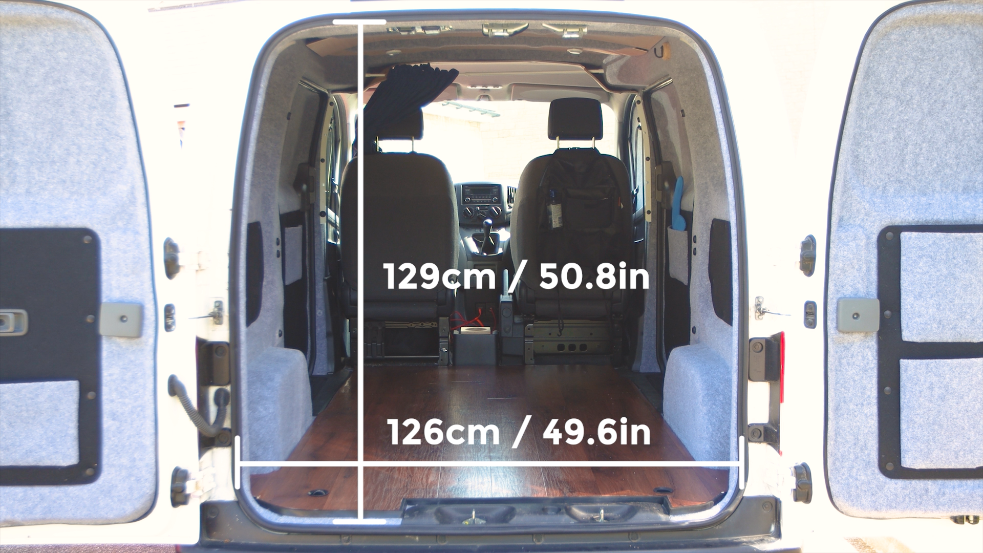 Full Dimensions For Converting An Nissan NV200 – The Tiny Camper Van